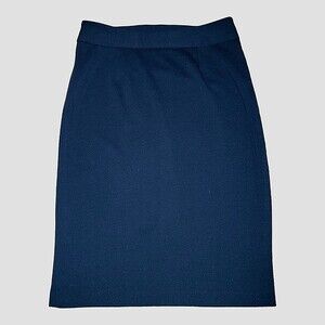 Grace Elements dark navy blue pencil skirt knee length size 8